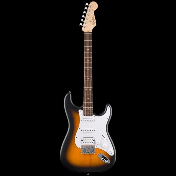 #SUK0230 - Squier Debut Stratocaster HSS Sabit K&ouml;pr&uuml; Laurel Klavye 2 Ton Sunburst