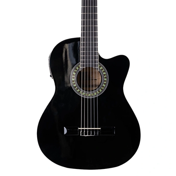 #SUK0146 - Barcelona LC 3900 CEQ BK Elektro Klasik Gitar