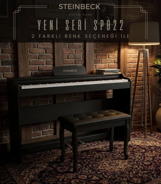 #SUK0117 - Steinbeck SP-022WH Siyah Dijital Piyano