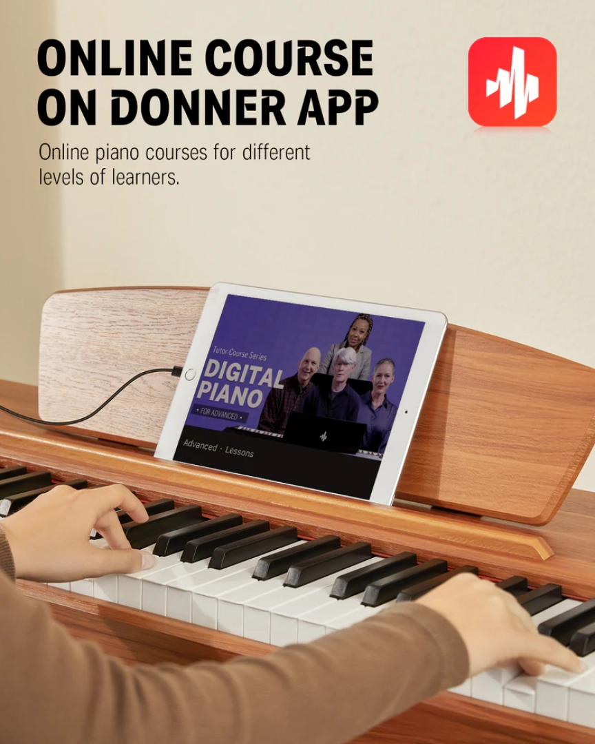 #73 - Donner DDP-80 PLUS Dijital Piyano (Wooden Style)