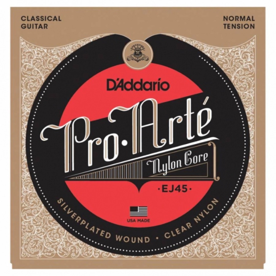 #162 - D'Addario EJ45-3D Pro-Arte Klasik Gitar