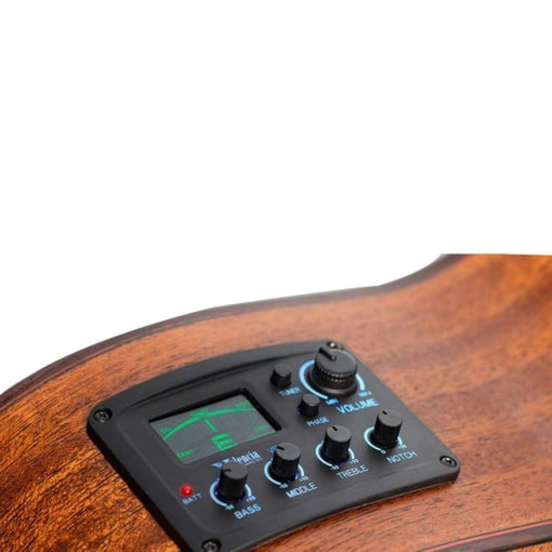 #105 - Elektro Klasik Gitar Solak Cutaway 4/4 Naturel Valencia VC304CEL Elek