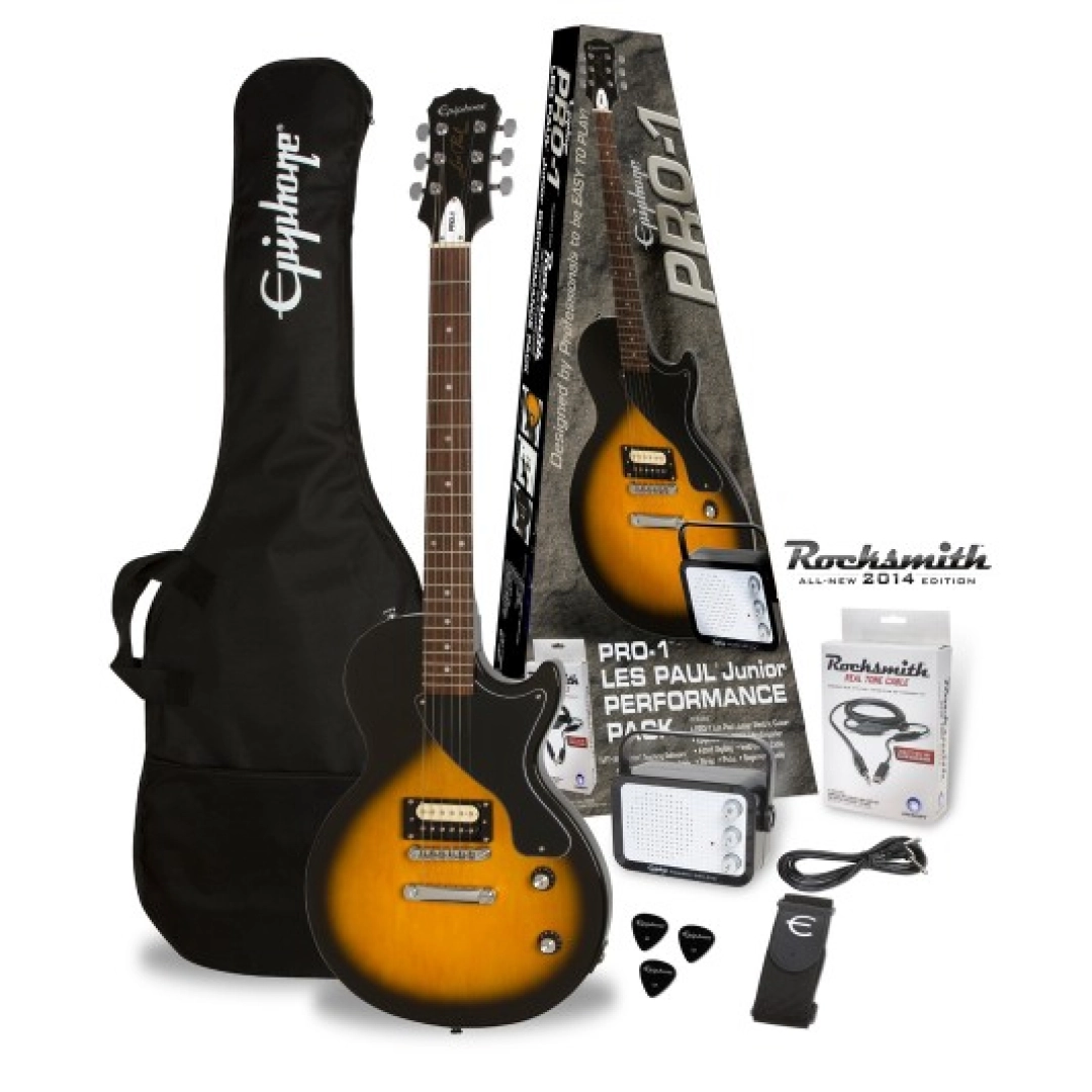 #39 - Epiphone Pro-1 Les Paul Jr. Elektro Gitar Seti (Vintage Sunburst)