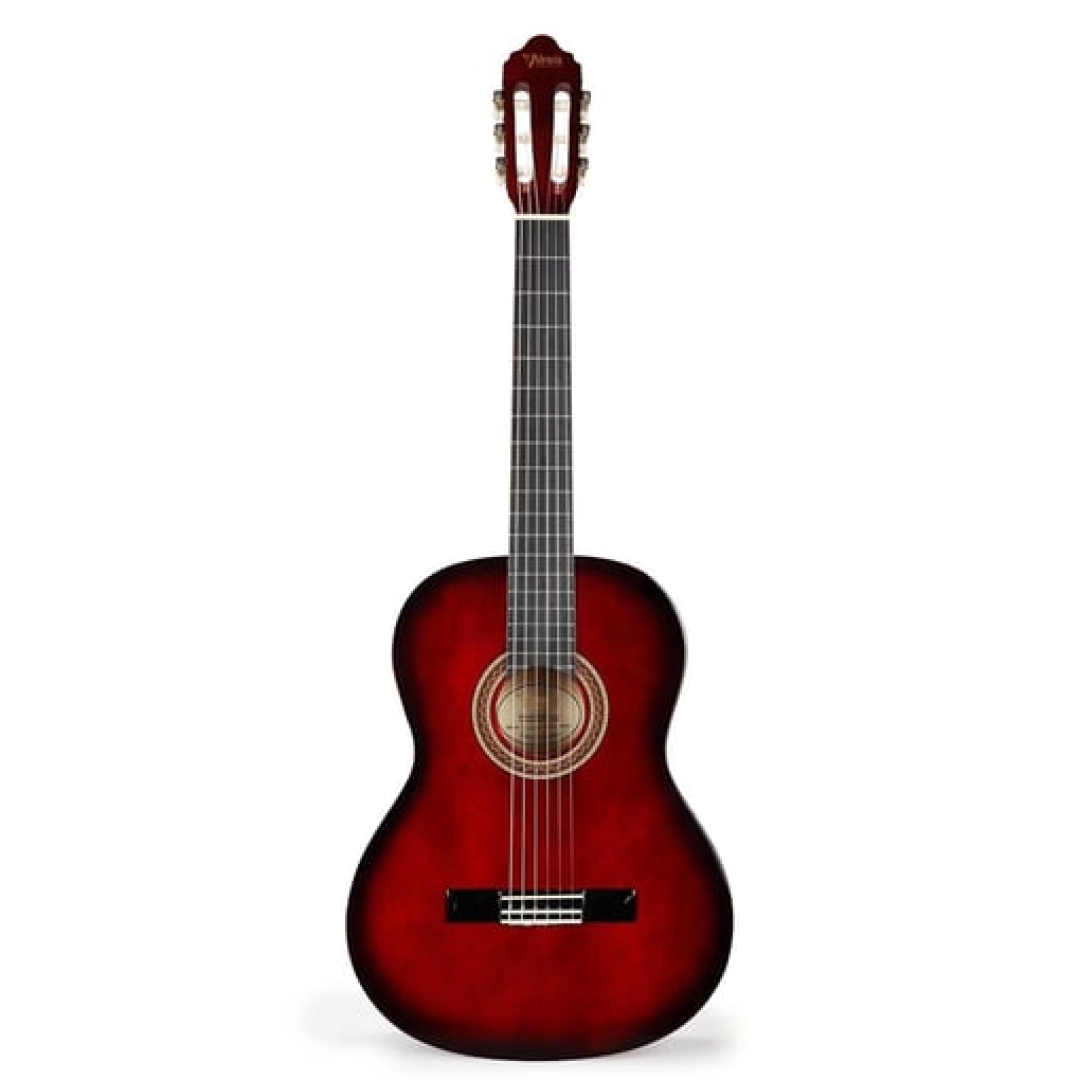 #182 - VALENCIA VC104TRDS Klasik Gitar, 4/4, Kırmızı Sunburst