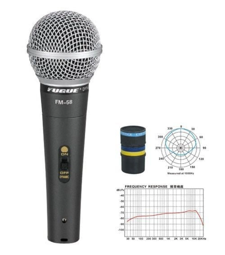 #188 - Mikrofon Kablolu Dinamik Tek Y&ouml;nl&uuml; 600 Ohm