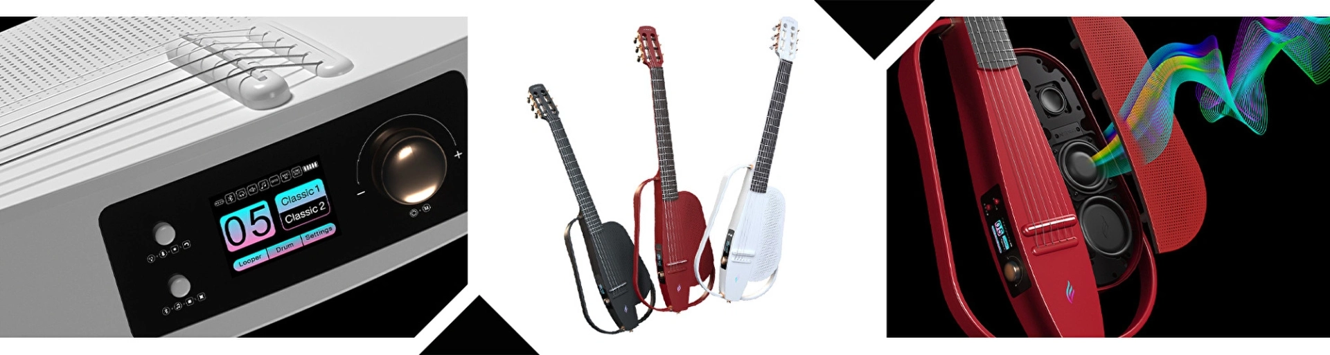 #33 - Enya NEXG 2N CL BK Siyah Renk Elektro Klasik Gitar